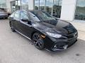 2019 Crystal Black Pearl Honda Civic Sport Hatchback  photo #2