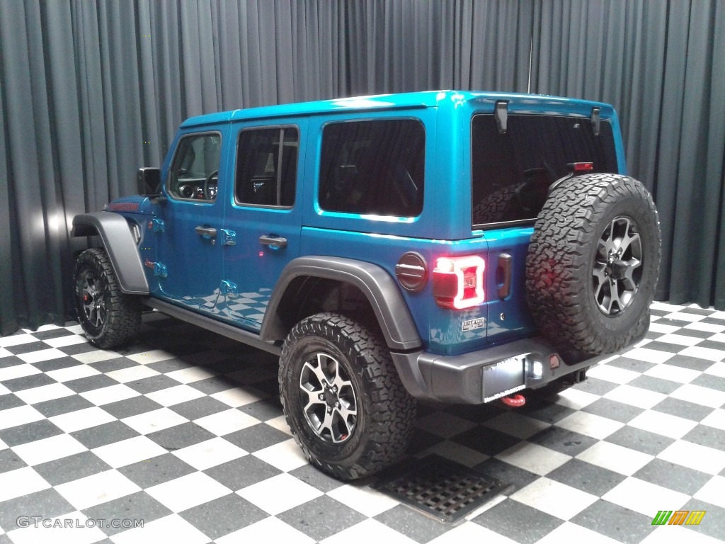 2020 Wrangler Unlimited Rubicon 4x4 - Bikini Pearl / Dark Saddle/Black photo #8