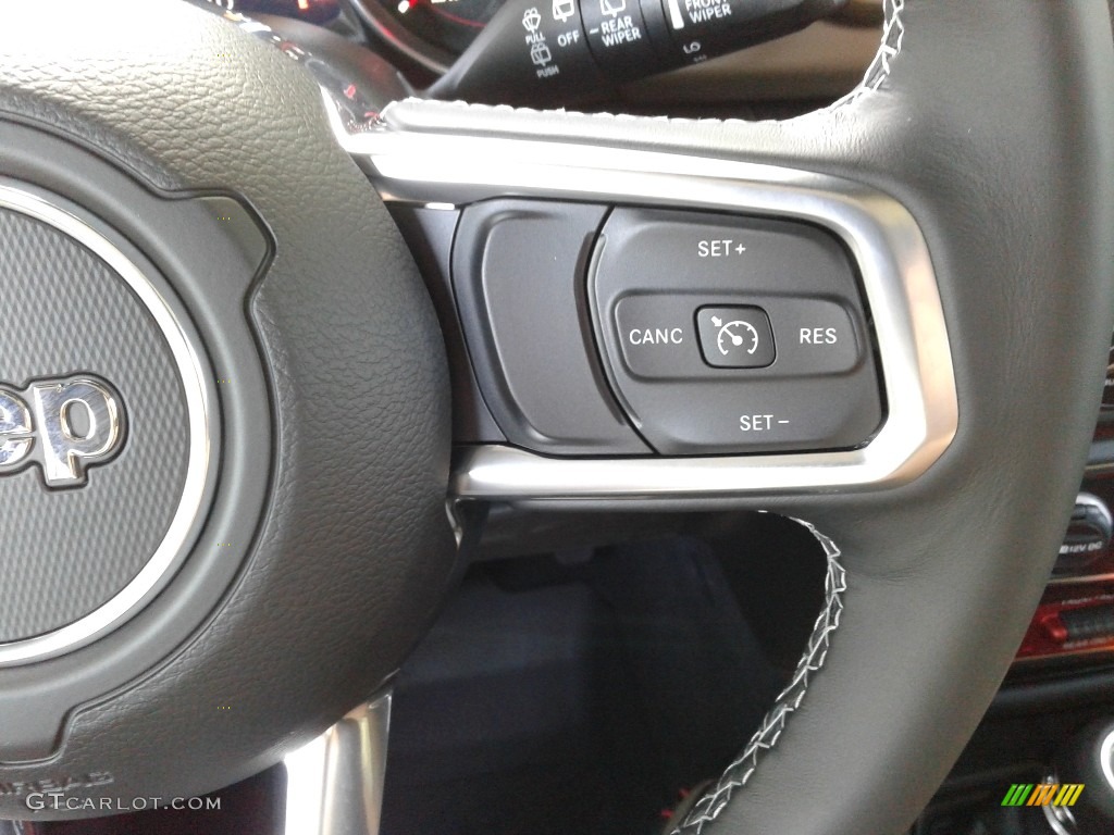 2020 Jeep Wrangler Unlimited Rubicon 4x4 Dark Saddle/Black Steering Wheel Photo #134872919