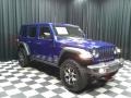 2020 Ocean Blue Metallic Jeep Wrangler Unlimited Rubicon 4x4  photo #4