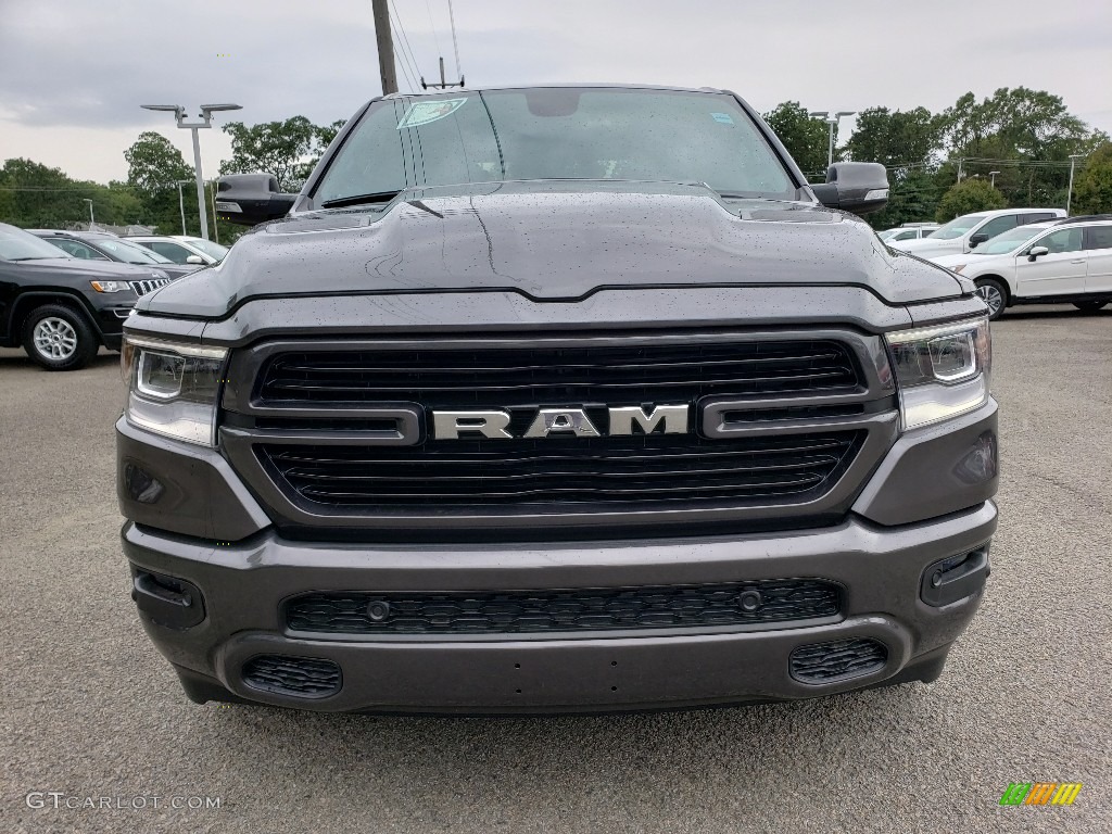 2019 1500 Laramie Crew Cab 4x4 - Granite Crystal Metallic / Black photo #2