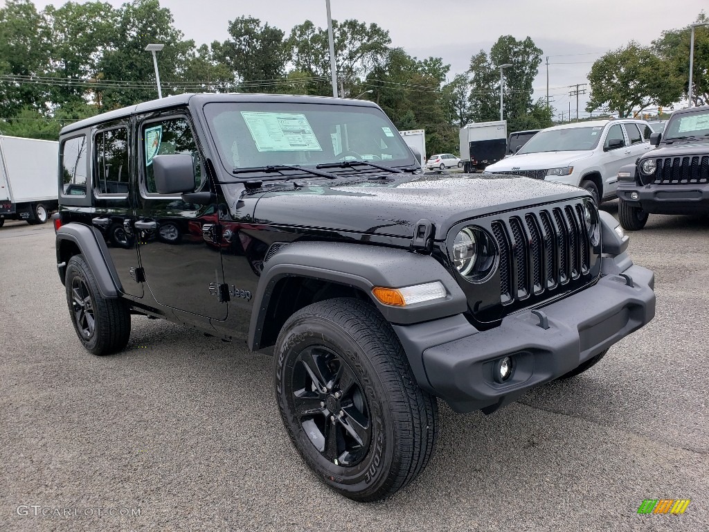 Black 2020 Jeep Wrangler Unlimited Sport 4x4 Exterior Photo #134877986