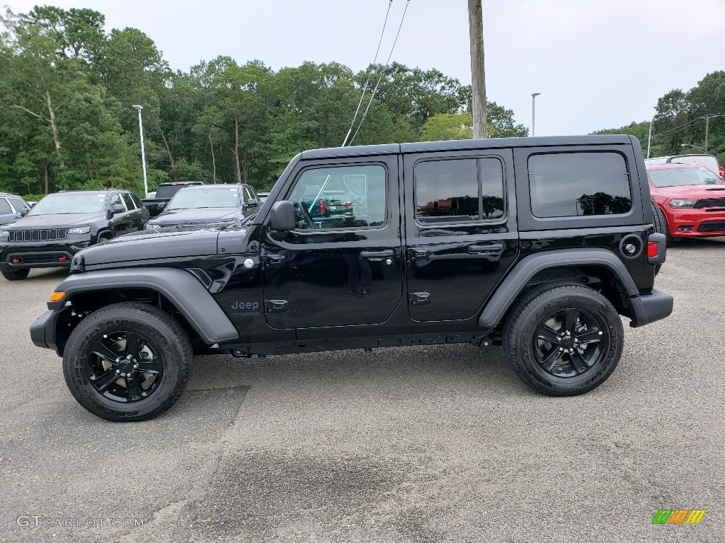 Black 2020 Jeep Wrangler Unlimited Sport 4x4 Exterior Photo #134878031