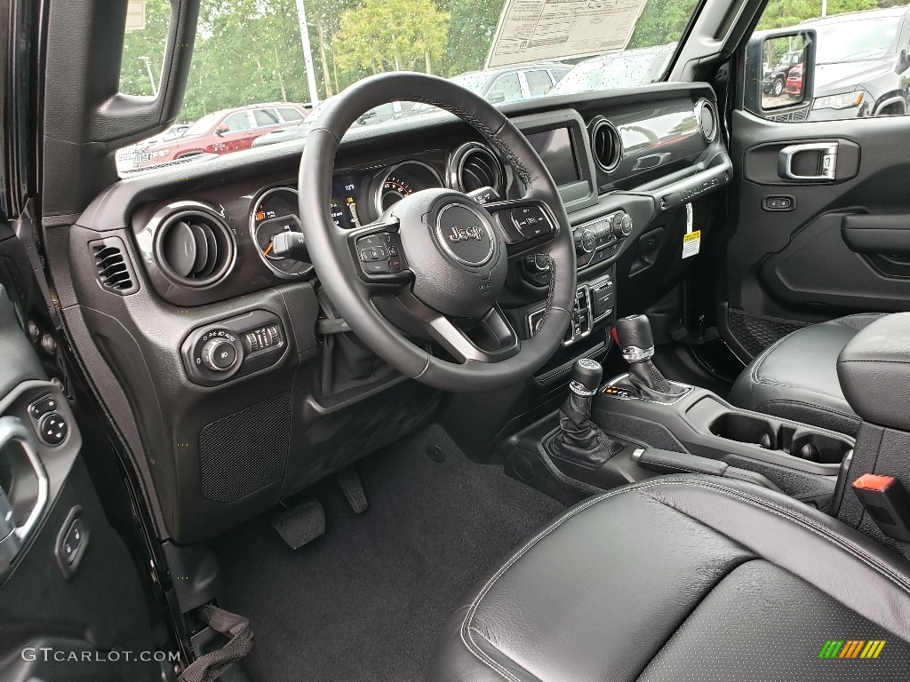 Black Interior 2020 Jeep Wrangler Unlimited Sport 4x4 Photo #134878139