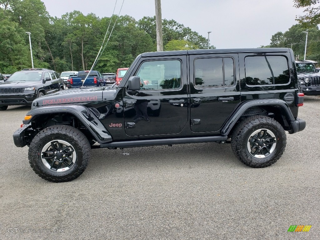 Black 2020 Jeep Wrangler Unlimited Rubicon 4x4 Exterior Photo #134878313