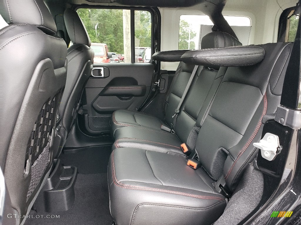 Black Interior 2020 Jeep Wrangler Unlimited Rubicon 4x4 Photo #134878376