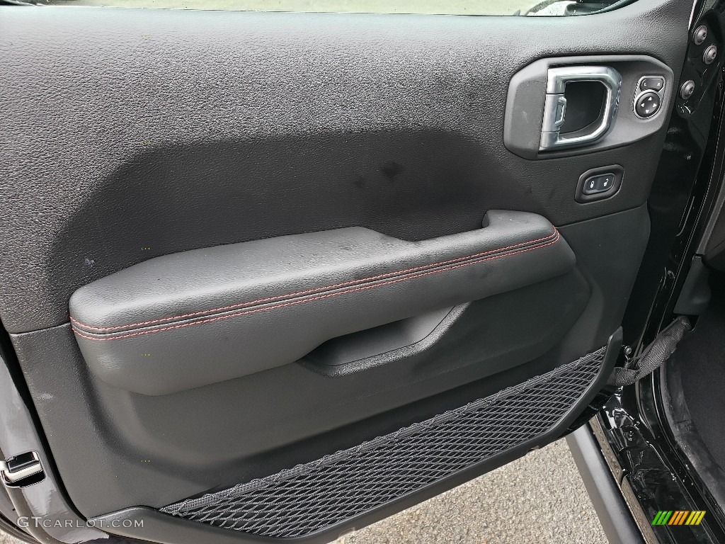 2020 Jeep Wrangler Unlimited Rubicon 4x4 Black Door Panel Photo #134878427