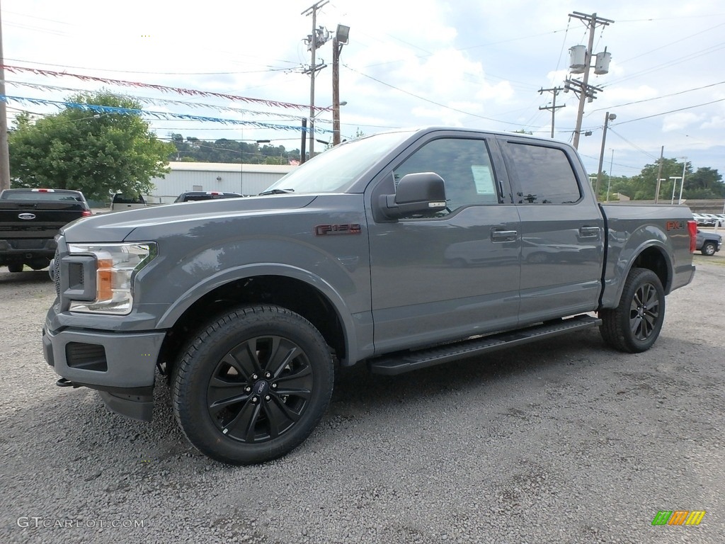 Abyss Gray 2019 Ford F150 XLT Sport SuperCrew 4x4 Exterior Photo #134880710