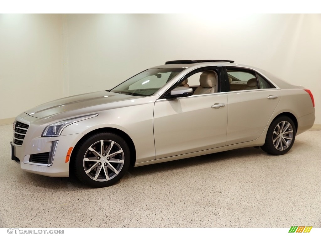 2016 CTS 2.0T Luxury AWD Sedan - Silver Coast Metallic / Light Cashmere/Medium Cashmere photo #3