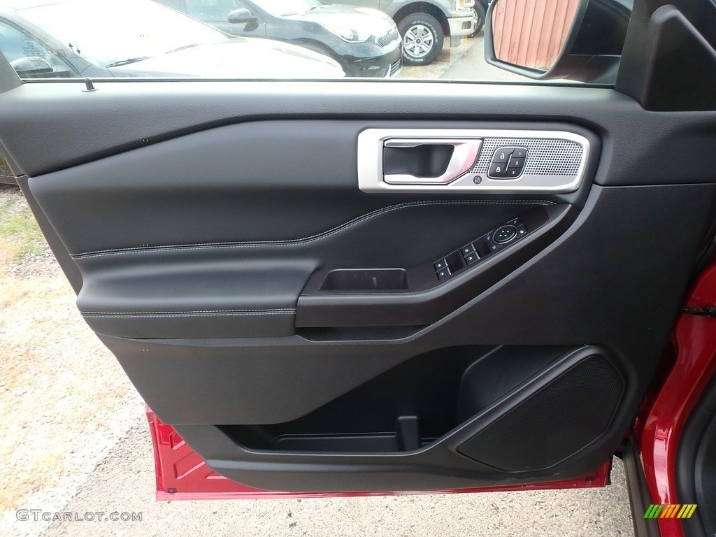 2020 Ford Explorer Limited 4WD Ebony Door Panel Photo #134883218