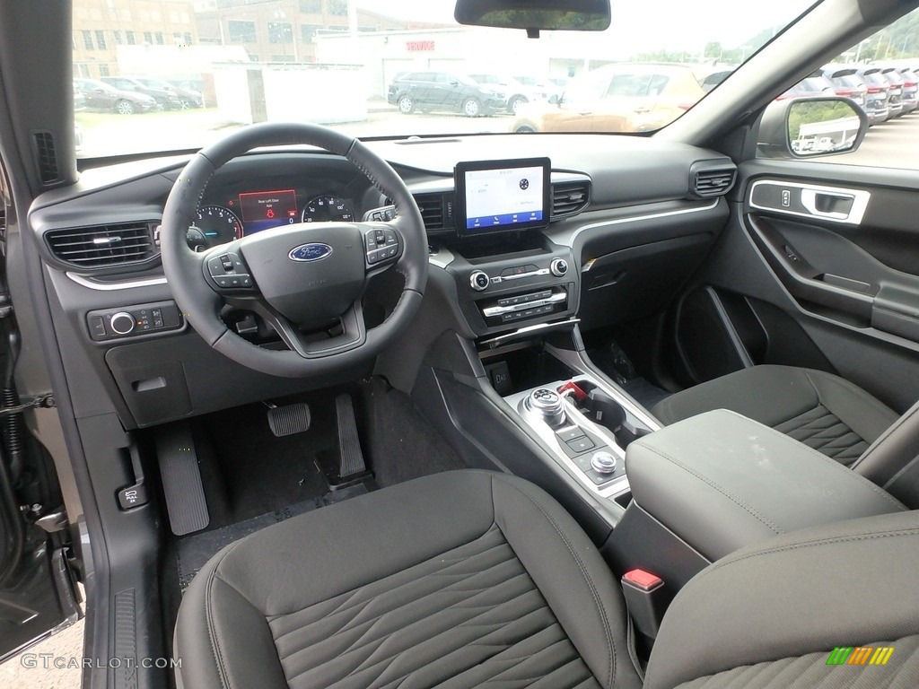 Ebony Interior 2020 Ford Explorer XLT 4WD Photo #134883734