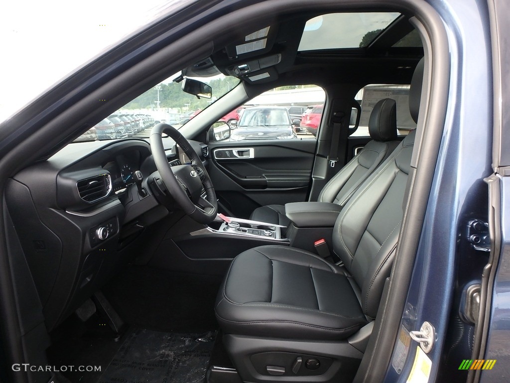 Ebony Interior 2020 Ford Explorer XLT 4WD Photo #134884163