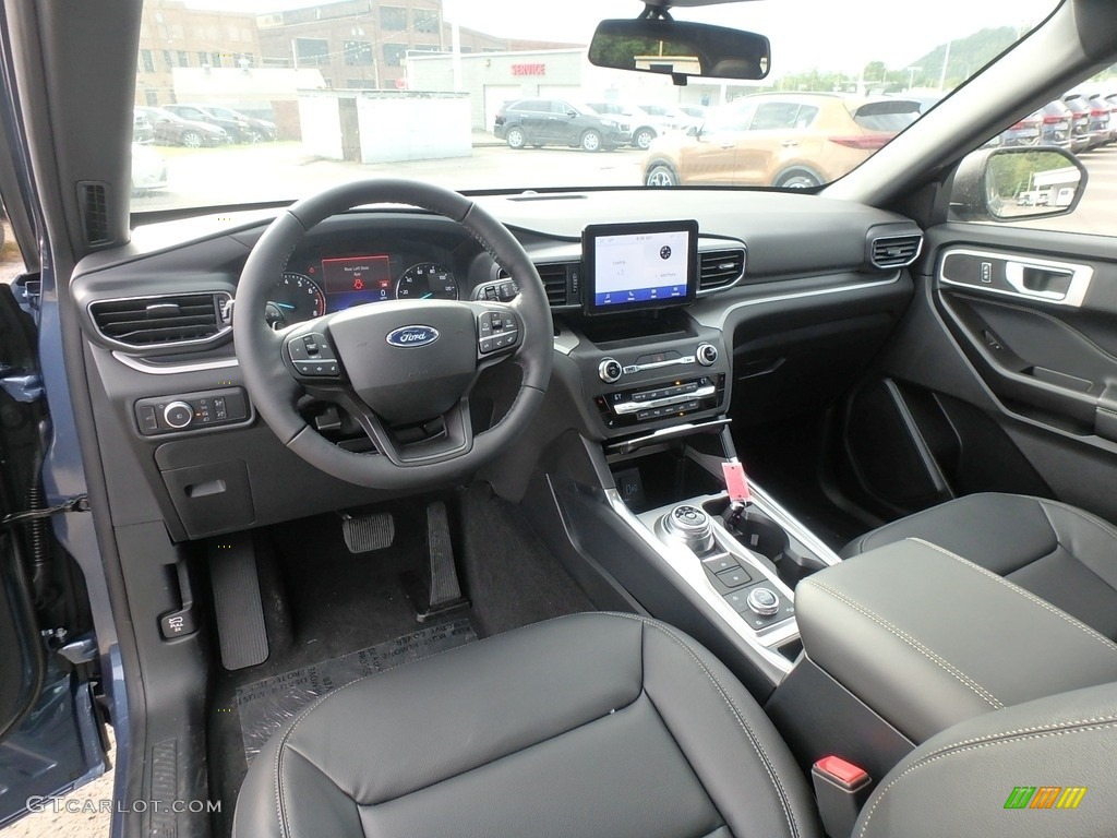 Ebony Interior 2020 Ford Explorer XLT 4WD Photo #134884199