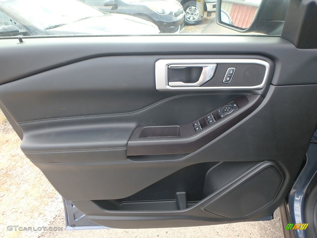 2020 Ford Explorer XLT 4WD Ebony Door Panel Photo #134884229
