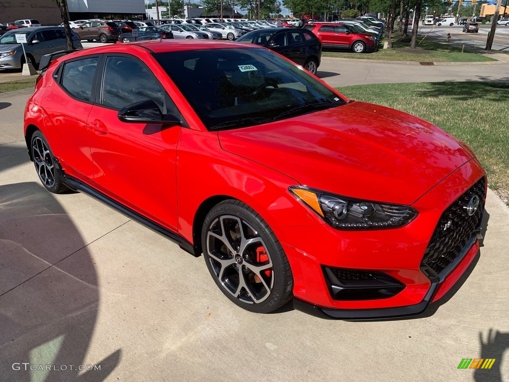 Racing Red 2020 Hyundai Veloster N Exterior Photo #134886056