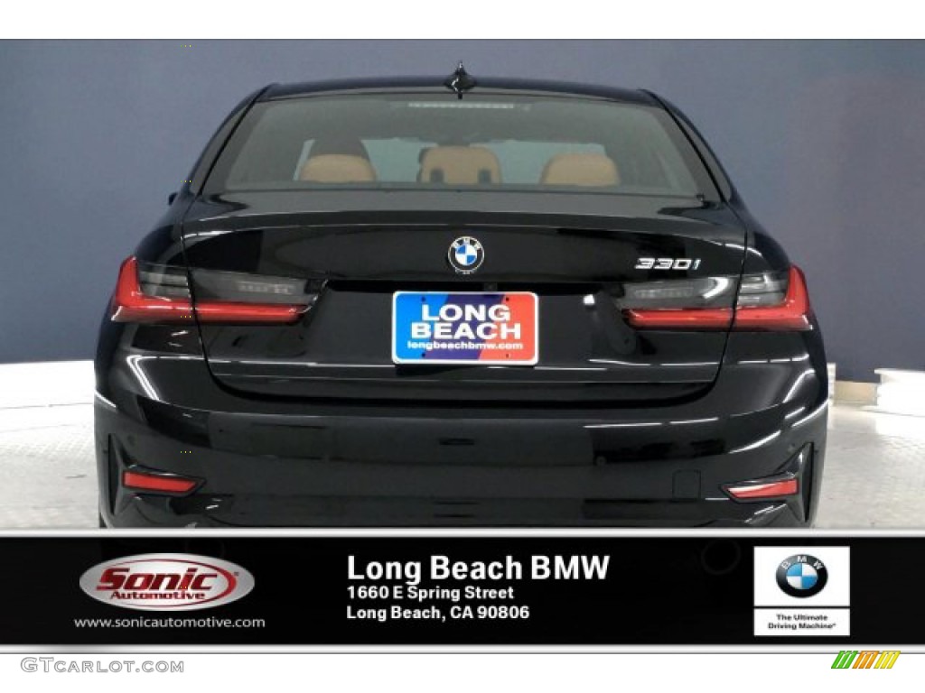 2019 3 Series 330i Sedan - Jet Black / Cognac photo #3