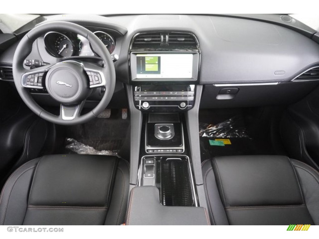 2020 Jaguar F-PACE 25t Prestige Ebony Dashboard Photo #134897623