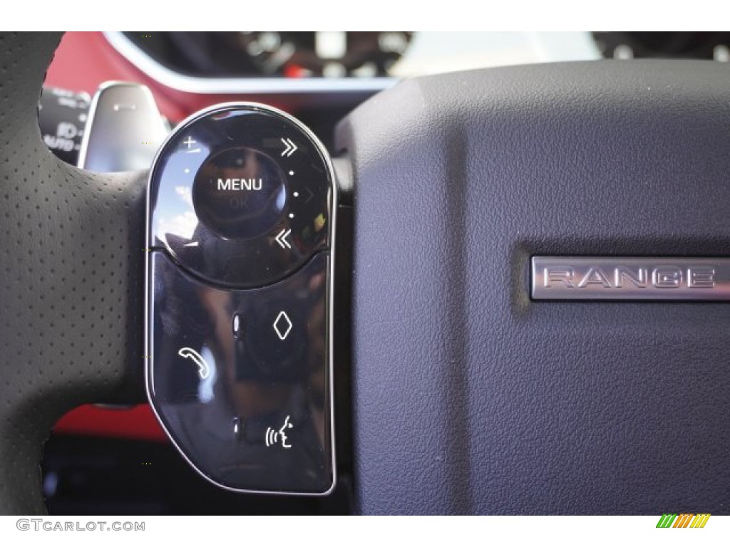 2020 Land Rover Range Rover Sport HSE Dynamic Ebony/Pimento Steering Wheel Photo #134898493