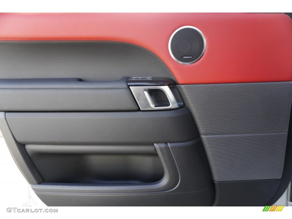 2020 Land Rover Range Rover Sport HSE Dynamic Ebony/Pimento Door Panel Photo #134898499