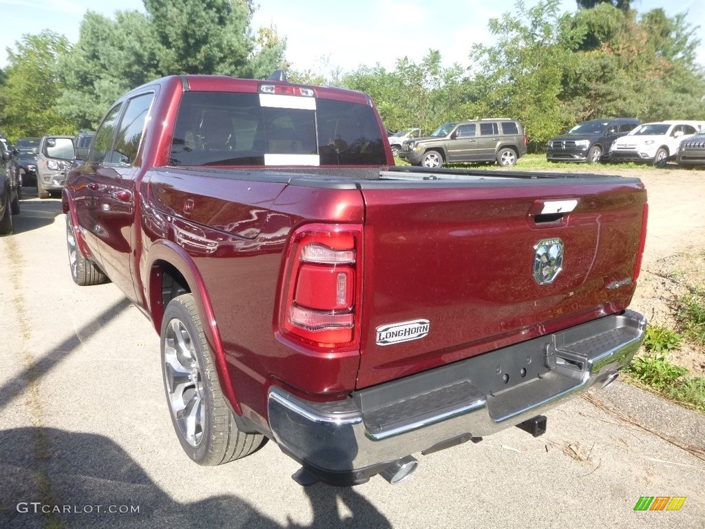 2020 1500 Longhorn Crew Cab 4x4 - Delmonico Red Pearl / Light Mountain Brown/Mountain Brown photo #3