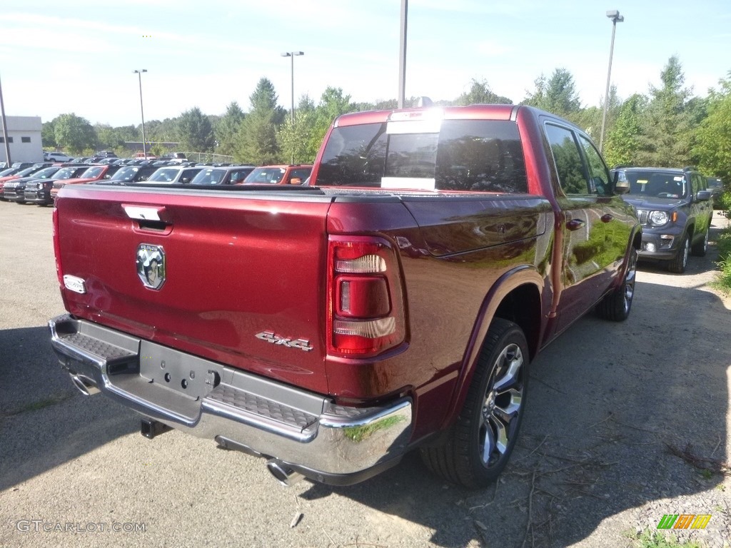 2020 1500 Longhorn Crew Cab 4x4 - Delmonico Red Pearl / Light Mountain Brown/Mountain Brown photo #5