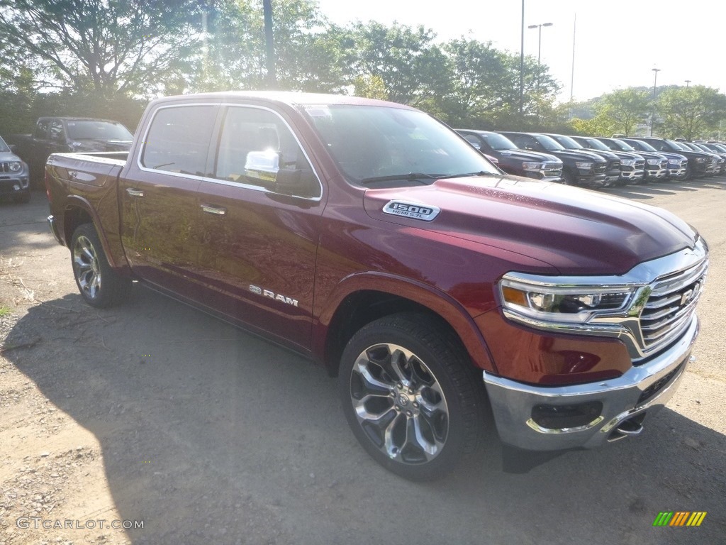 Delmonico Red Pearl 2020 Ram 1500 Longhorn Crew Cab 4x4 Exterior Photo #134899088