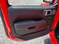 Dark Saddle/Black 2020 Jeep Wrangler Unlimited Sahara 4x4 Door Panel