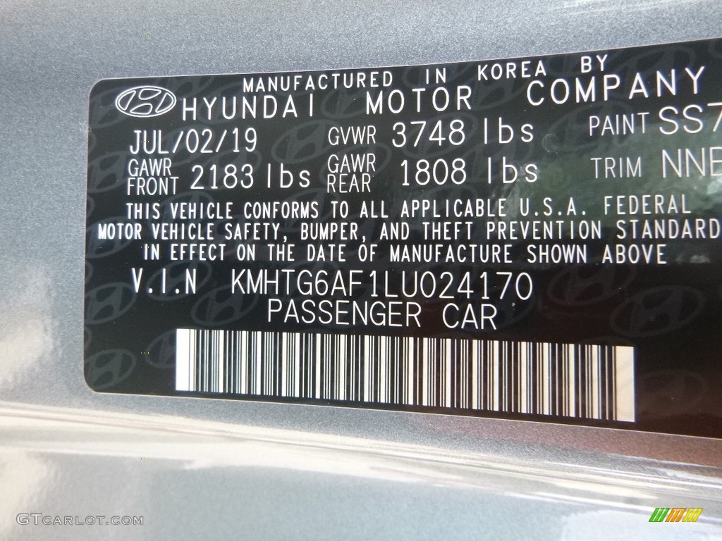 2020 Hyundai Veloster 2.0 Premium Color Code Photos