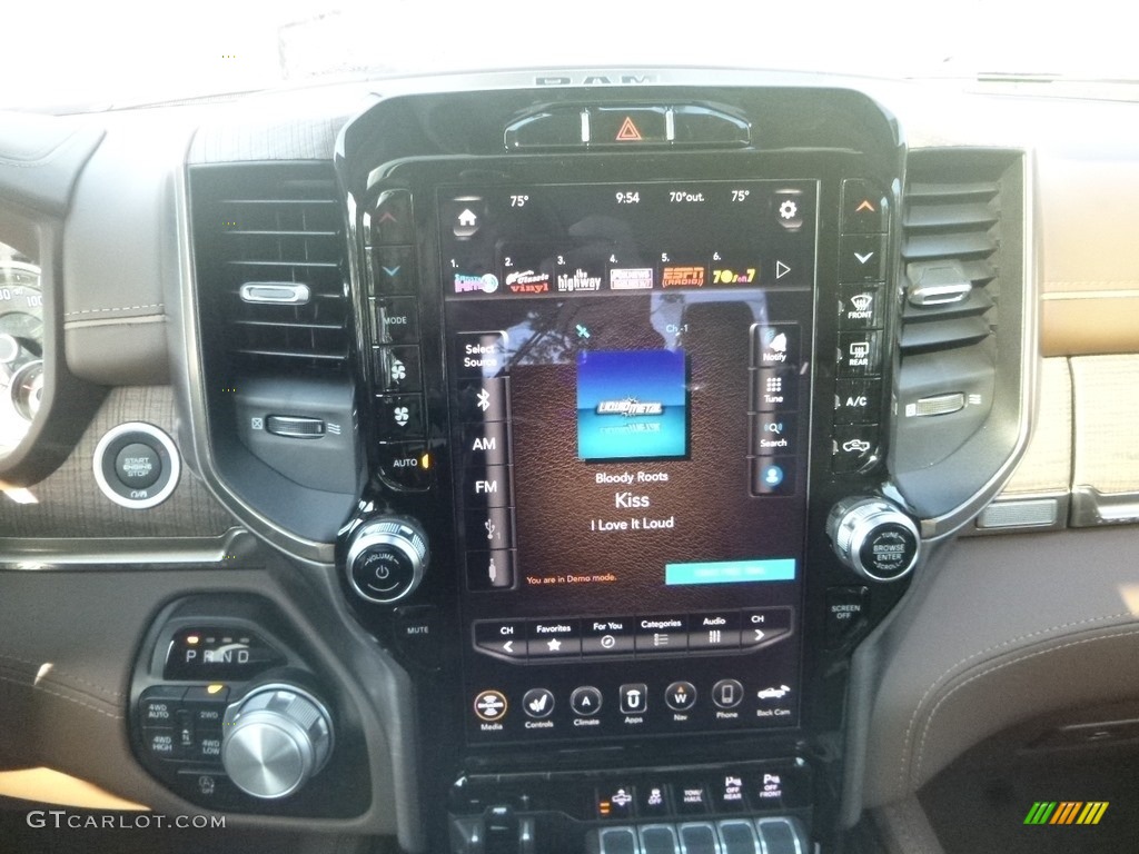 2020 1500 Longhorn Crew Cab 4x4 - Delmonico Red Pearl / Light Mountain Brown/Mountain Brown photo #16