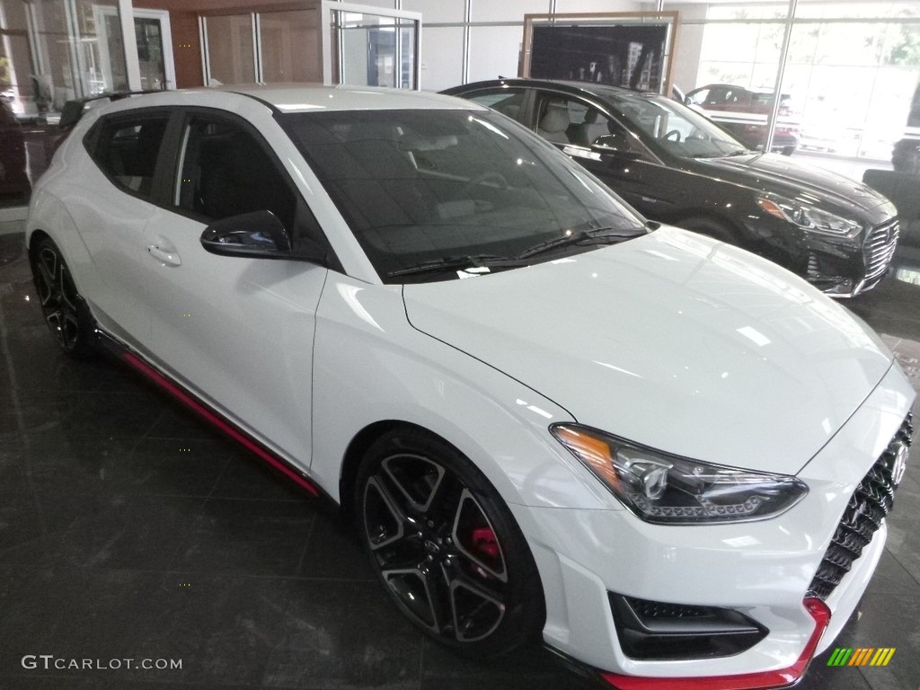 Chalk White 2020 Hyundai Veloster N Exterior Photo #134899598