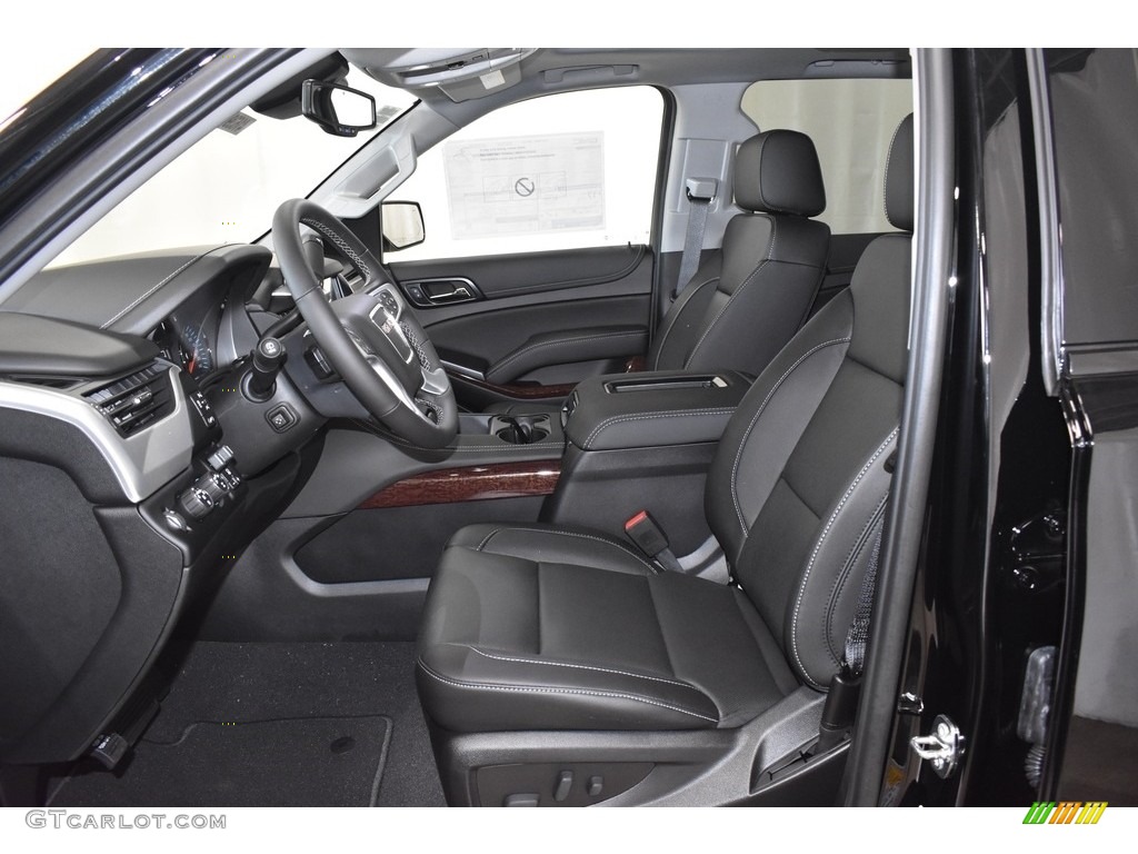 Jet Black Interior 2020 GMC Yukon SLT 4WD Photo #134899915