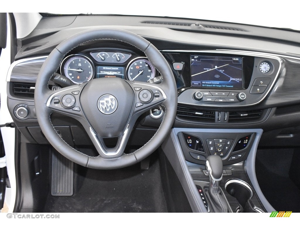 2020 Buick Envision Essence AWD Dark Galvanized Steering Wheel Photo #134900473