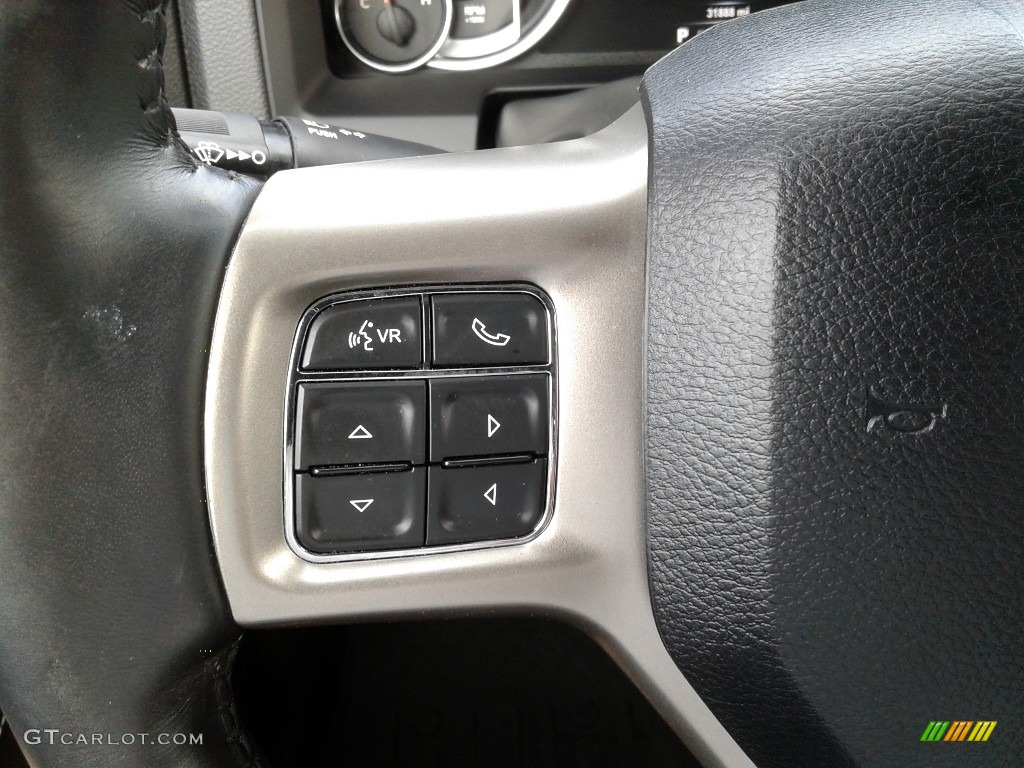 2018 1500 Laramie Crew Cab 4x4 - Brilliant Black Crystal Pearl / Black photo #18