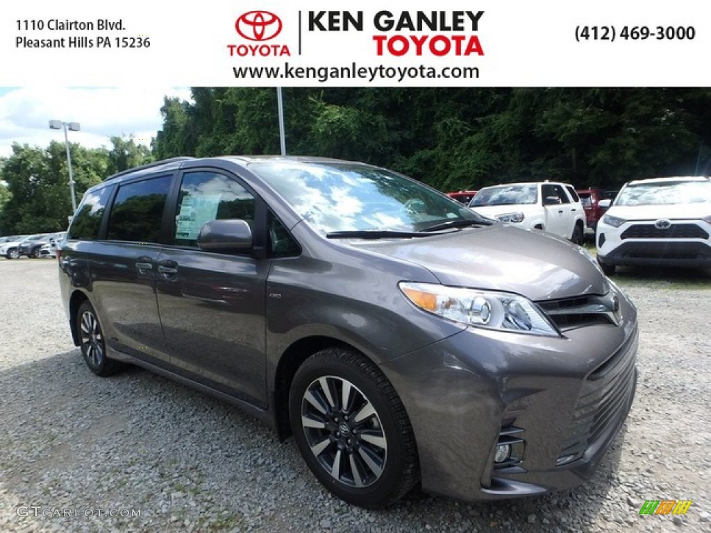 2020 Sienna XLE AWD - Predawn Gray Mica / Ash photo #1