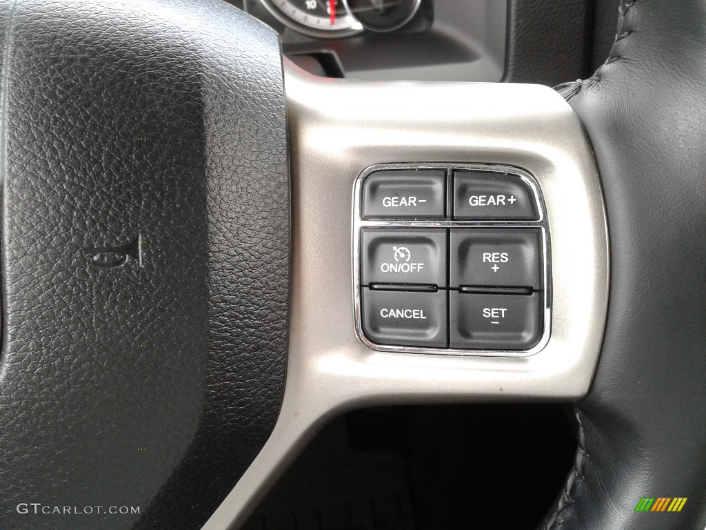 2018 1500 Laramie Crew Cab 4x4 - Brilliant Black Crystal Pearl / Black photo #19