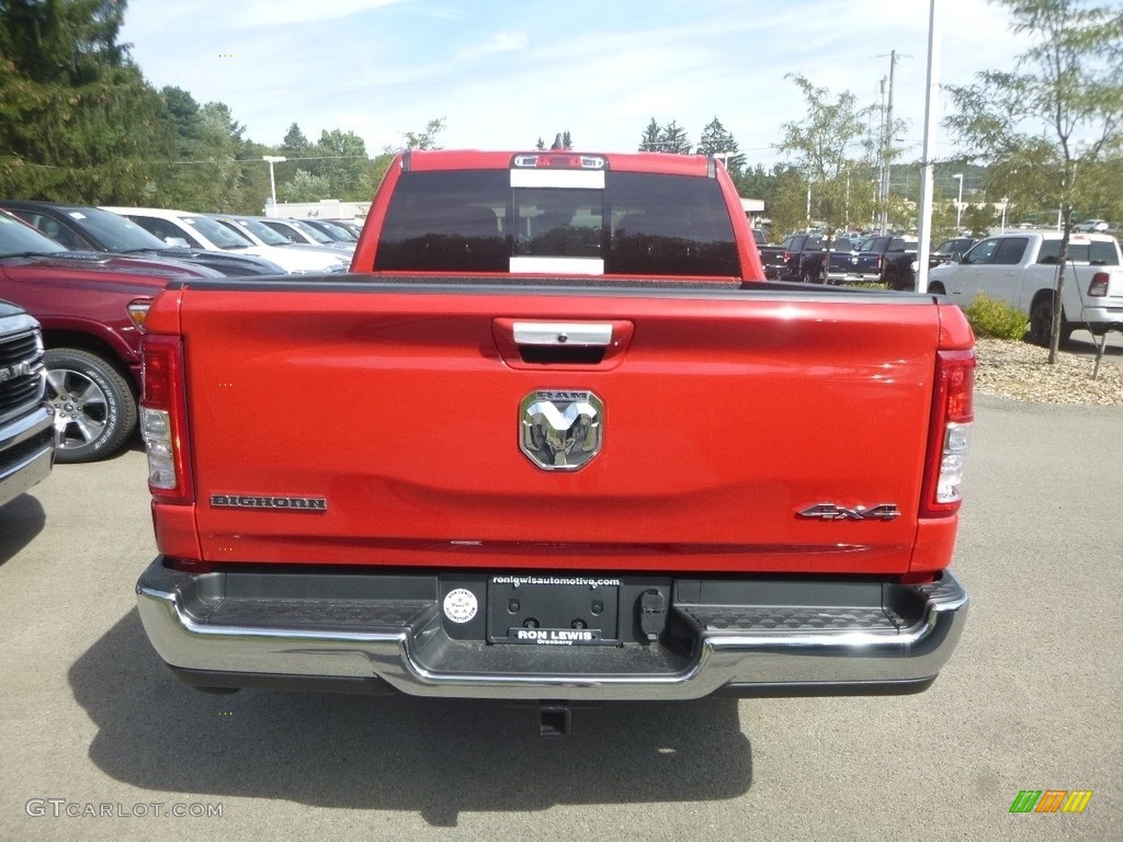 2020 1500 Big Horn Crew Cab 4x4 - Flame Red / Black/Diesel Gray photo #3