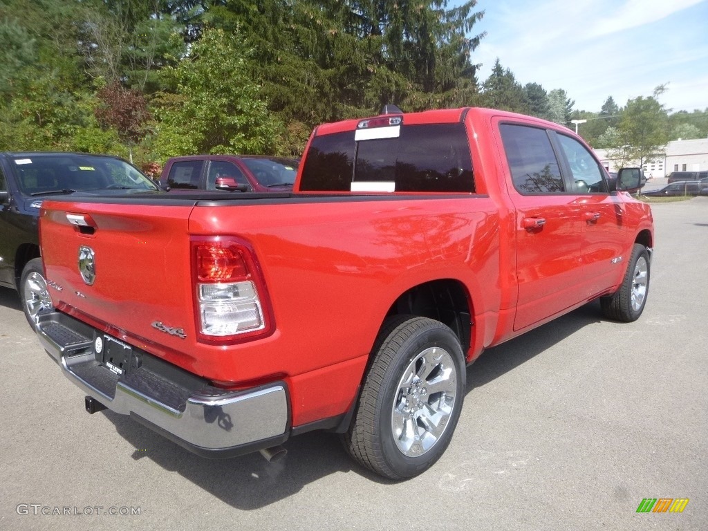 2020 1500 Big Horn Crew Cab 4x4 - Flame Red / Black/Diesel Gray photo #4