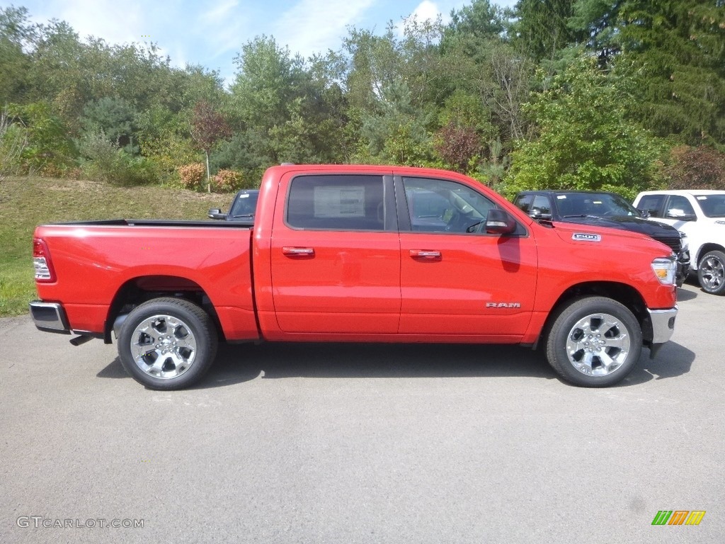 Flame Red 2020 Ram 1500 Big Horn Crew Cab 4x4 Exterior Photo #134902504