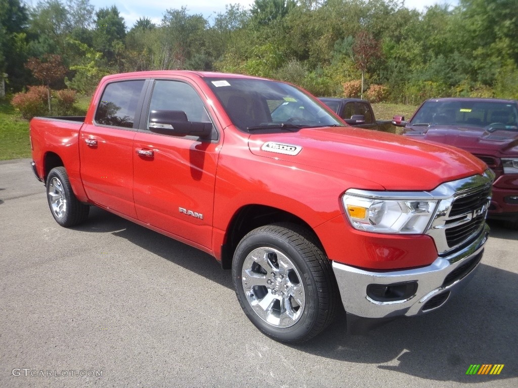 2020 1500 Big Horn Crew Cab 4x4 - Flame Red / Black/Diesel Gray photo #6