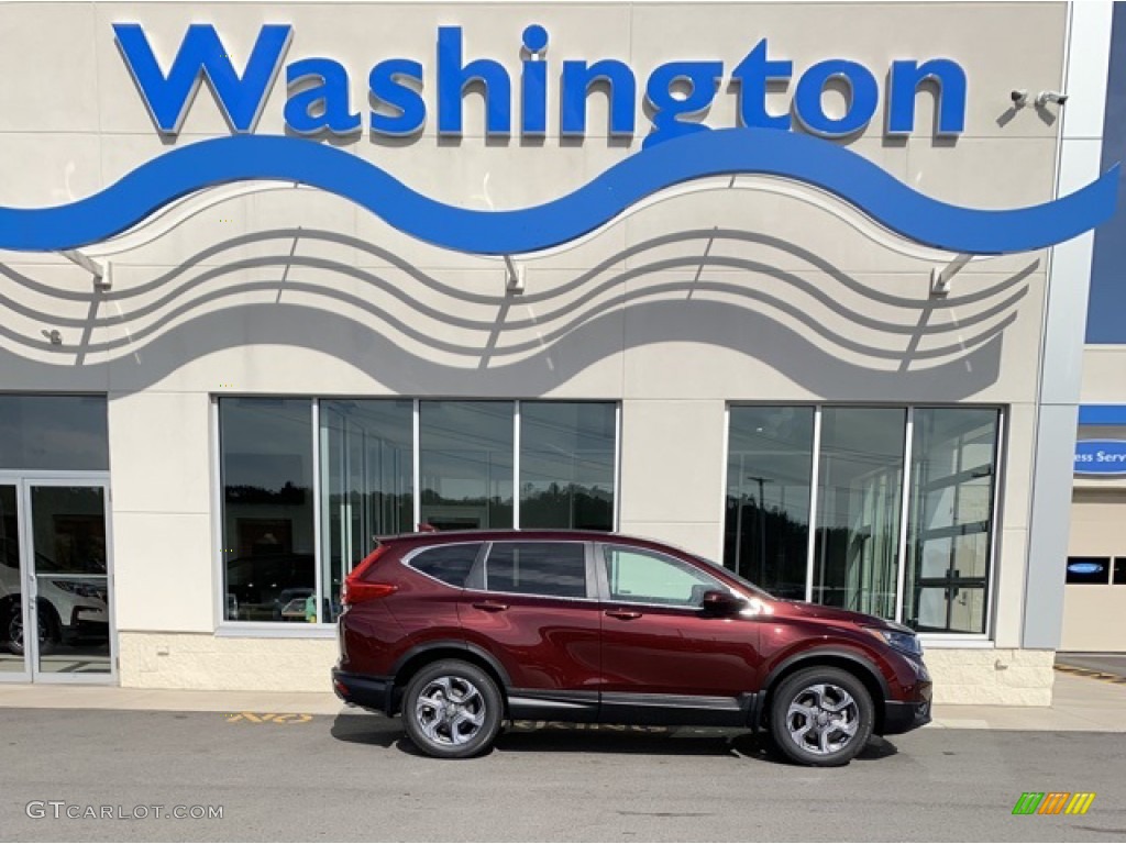 2019 CR-V EX-L AWD - Basque Red Pearl II / Gray photo #1