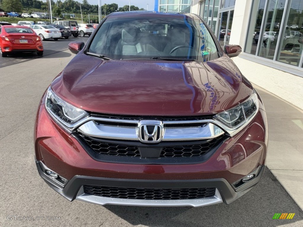 2019 CR-V EX-L AWD - Basque Red Pearl II / Gray photo #3