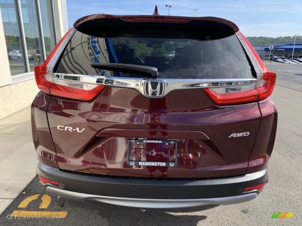 2019 CR-V EX-L AWD - Basque Red Pearl II / Gray photo #6