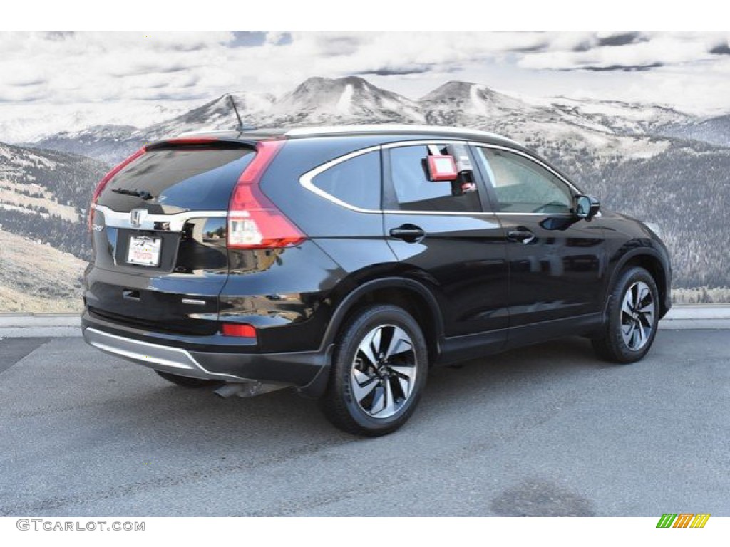 2016 CR-V Touring - Crystal Black Pearl / Black photo #3