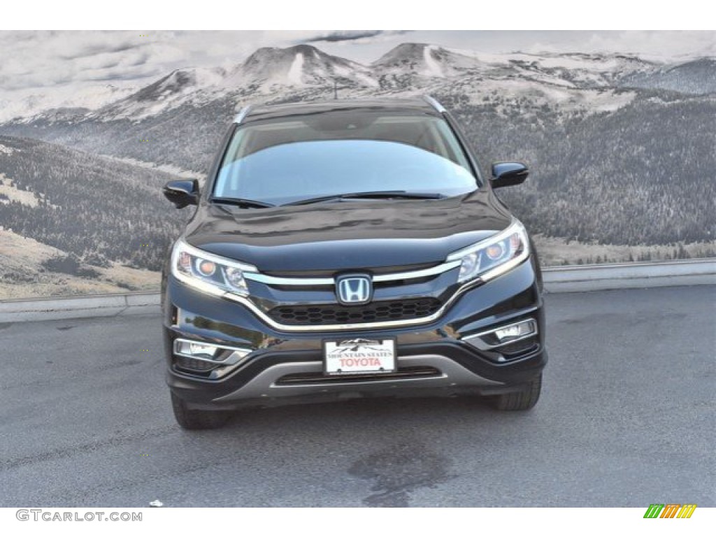 2016 CR-V Touring - Crystal Black Pearl / Black photo #4