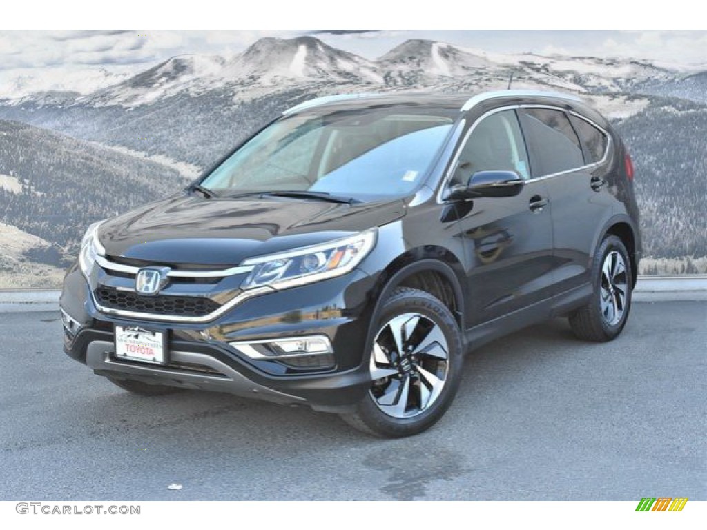 2016 CR-V Touring - Crystal Black Pearl / Black photo #5