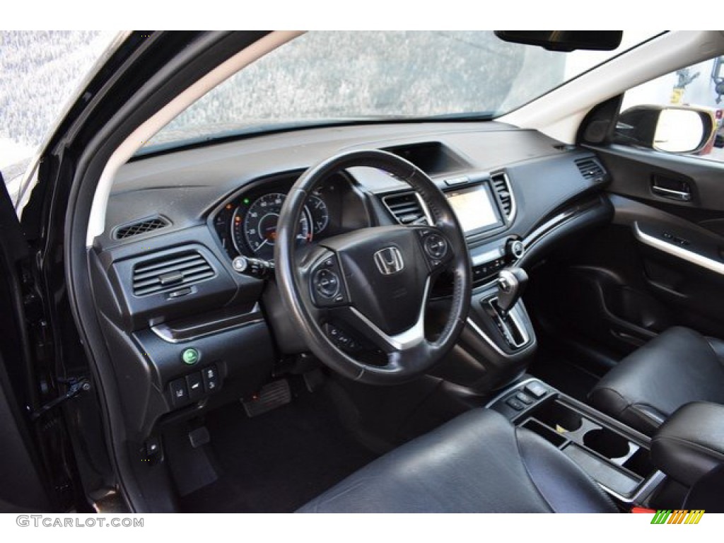 2016 CR-V Touring - Crystal Black Pearl / Black photo #10