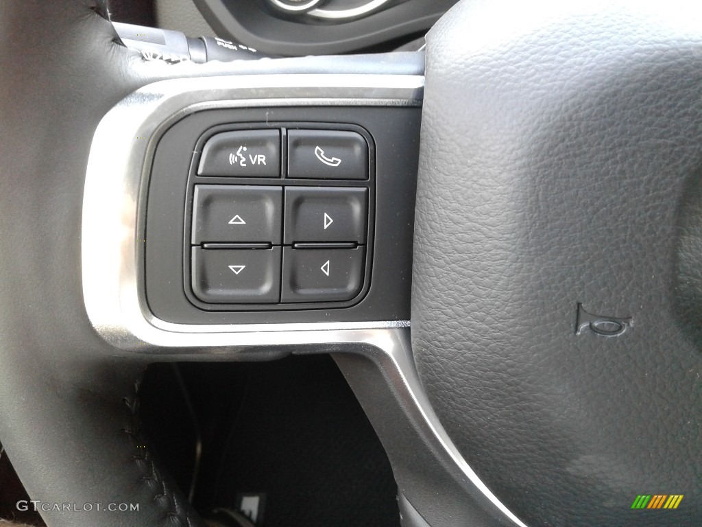 2019 Ram 2500 Laramie Crew Cab 4x4 Black Steering Wheel Photo #134907508