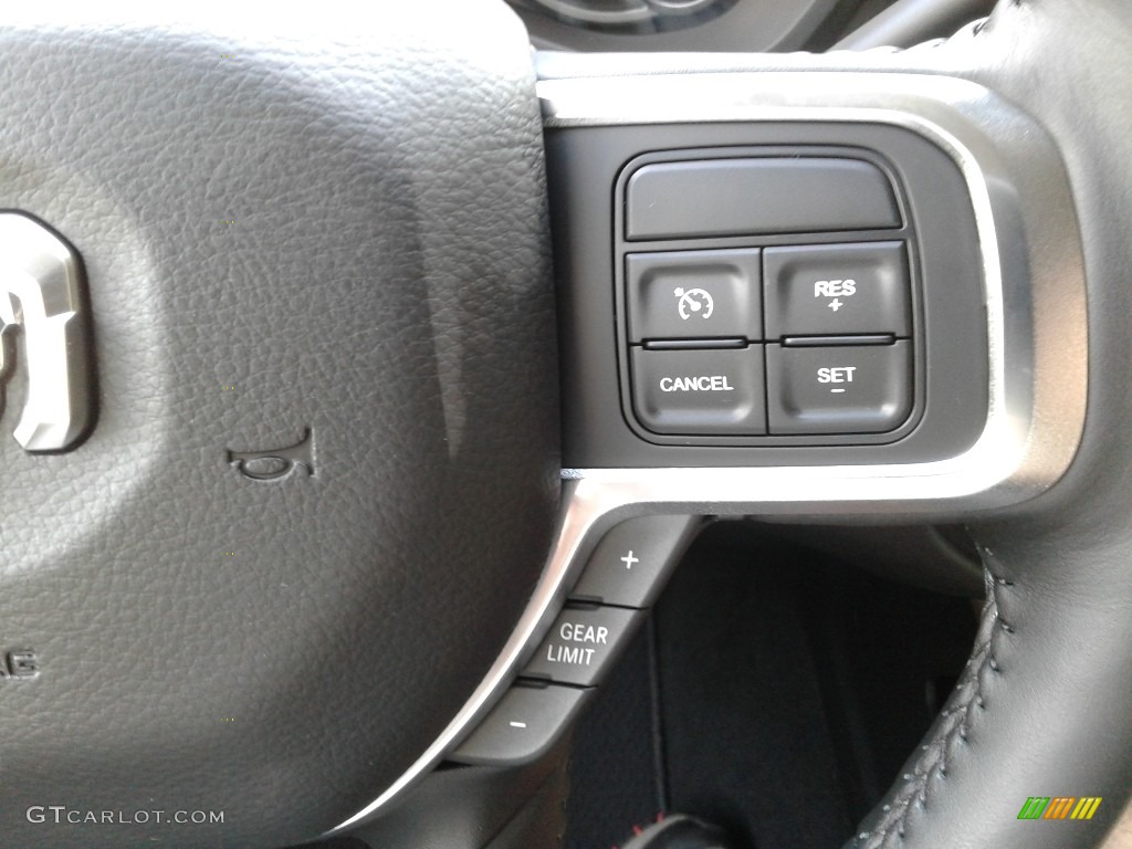 2019 Ram 2500 Laramie Crew Cab 4x4 Black Steering Wheel Photo #134907526