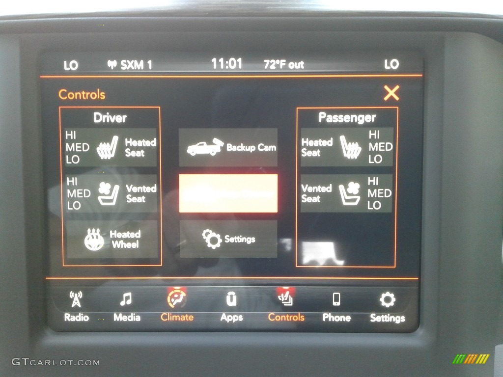 2019 Ram 2500 Laramie Crew Cab 4x4 Controls Photo #134907650
