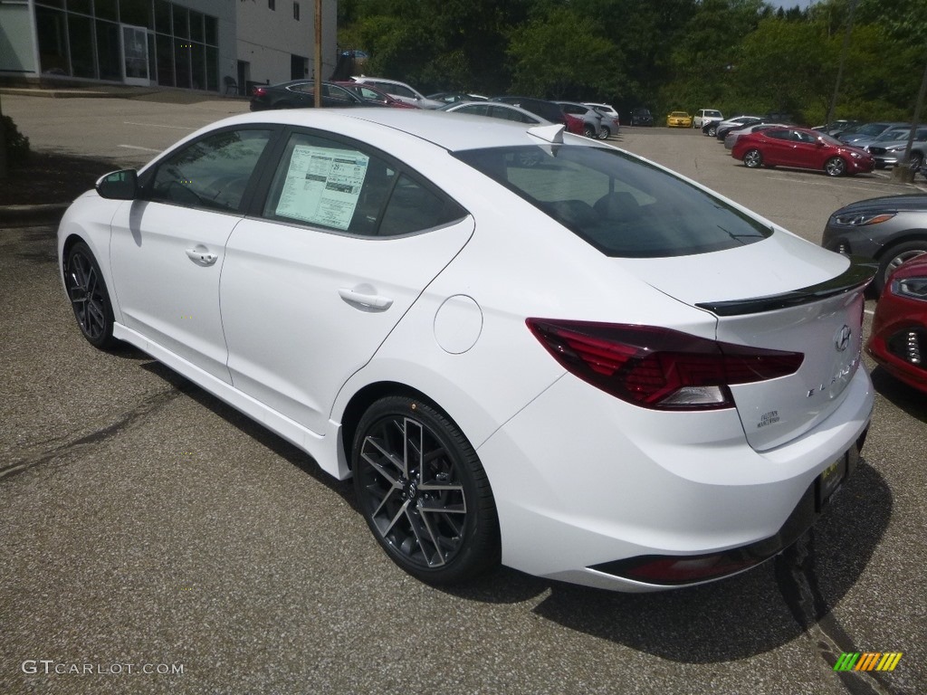 Ceramic White 2020 Hyundai Elantra Sport Exterior Photo #134909284